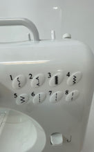 Load image into Gallery viewer, Lil Sew & Sew White Portable Electric Sewing Machine Powers On