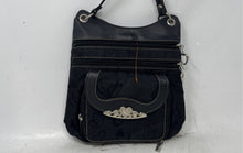 Load image into Gallery viewer, Unbranded Womens Black Heart Print Outer Pocket Adjustable Strap Crossbody Bag