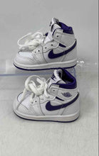 Load image into Gallery viewer, Nike Kids Air Jordan 1 Retro High OG Purple White Lace-Up Sneaker Shoes Size 4C