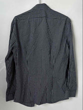 Load image into Gallery viewer, Banana Republic Mens Black White Plaid Athletic Fit Button-Up Shirt Size M