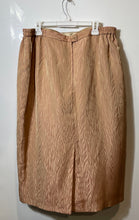 Load image into Gallery viewer, Italia Exclusive Womens Rose Gold Textured Slit Straight & Pencil Skirt Size 20W