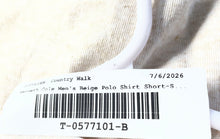 Load image into Gallery viewer, Kenneth Cole Mens Beige Short Sleeve Collared Slim Fit Button-Up Shirt Size L