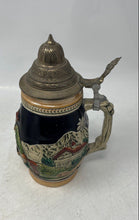 Load image into Gallery viewer, Vintage Western Germany Serving Beer Stein With Metal Lid Marked Tap
