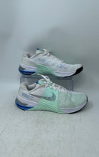 Load image into Gallery viewer, Nike Womens Metcon 8 DO9327-100 White Green Blue Lace-Up Sneaker Shoes Size 9