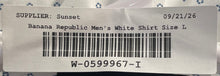 Load image into Gallery viewer, Banana Republic Mens White Printed Slim Fit Long Sleeve Button-Up Shirt Size L