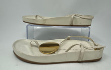 Load image into Gallery viewer, Authentic Tory Burch Womens Patos Disk White Open Toe Thong Sandals Size 6