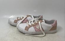 Load image into Gallery viewer, Guess Womens Gesia White And Pink Low Top Lace-Up Sneaker Shoes Size 9M