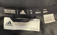 Load image into Gallery viewer, Adidas Womens Black Long Sleeve Pockets Front Full-Zip Bomber Jacket Size XS