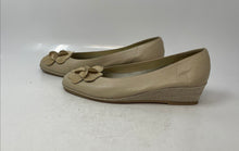 Load image into Gallery viewer, Sesto Meucci Womens Mel Creme Leather Perforated Slip-On Espadrilles Heels Sz 10