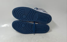 Load image into Gallery viewer, Nike Kids Air Jordan 1 Mid DQ8426-014 Gray White Blue Sneakers Shoes Size 3Y