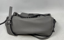 Load image into Gallery viewer, Steve Madden Womens Gray Faux Leather Detachable Strap Shoulder Handbag
