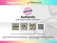 Load image into Gallery viewer, Authentic Tory Burch Womens Reva Ivory Slip-On Ballet Flats Size 7M Damaged