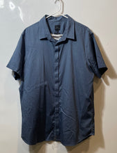 Load image into Gallery viewer, Armani Exchange Mens Blue Short Sleeve Spread Collar Button-Up Shirt Size XXL