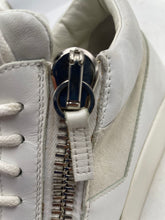 Load image into Gallery viewer, Authentic Giuseppe Zanotti Mens White Gray Sneaker Shoes Size EUR 40 Damaged