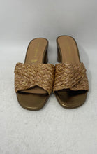 Load image into Gallery viewer, Ilaria Sartori Womens Open Toe Brown Block Heel Slip-On Slide Sandals Size EU 39