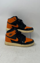 Load image into Gallery viewer, Nike Kids Air Jordan 1 Retro High 575441-028 Orange Black Sneaker Shoes Sz 5.5Y