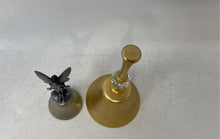 Load image into Gallery viewer, Lot Of 2 Pcs Multicolor Crystal Metal Decorative Collectible Handbells
