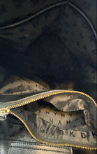 Load image into Gallery viewer, DKNY Womens Paige Black Leather Top Zipper Adjustable Strap Medium Satchel Bag