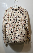 Load image into Gallery viewer, T Tahari Womens Multicolor Animal Print Long Sleeve Blouse Top Size Small