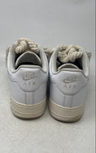 Load image into Gallery viewer, Nike Mens Air Force 1 White Leather Round Toe Lace-Up Sneaker Shoes Size 11