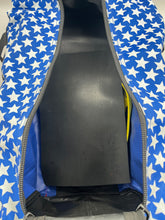 Load image into Gallery viewer, Unisex Multicolor CATA Martial Arts Travel Duffel Bag Zipper Detail