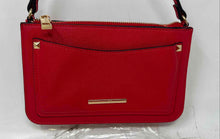 Load image into Gallery viewer, Aldo Womens Red Leather Adjustable Strap Outer Pockets Zipper Crossbody Bag