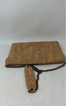 Load image into Gallery viewer, J.Crew Womens Brown With Gold Flakes Chain Strap Flap Shoulder Clutch Bag