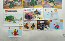 Load image into Gallery viewer, Set Of 17 Pcs Assorted Lego Large Print Mixed Instruction Manuals For Age 3+