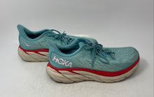 Load image into Gallery viewer, Hoka One One Womens Clifton 8 1121375 AEBL Blue Red Sneaker Shoes Size 8.5D