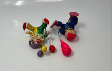 Load image into Gallery viewer, Lot Of 2 Pcs Multicolor Collectible Holding Balloons Decorative Clown Figurines