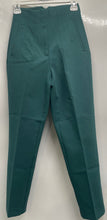 Load image into Gallery viewer, Zara Womens Green Slash Pockets High-Waisted Trouser Pants Size XS