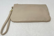 Load image into Gallery viewer, Adrienne Vittadini Womens Beige Leather Detachable Wristlet Wallet