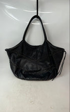 Load image into Gallery viewer, Berge Womens Black Leather Stitched Inner Pockets Double Handle Shoulder Handbag