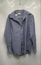 Load image into Gallery viewer, Lucky Brand Mens Blue Striped Long Sleeve Dress Shirt Size Large