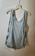 Load image into Gallery viewer, Express Womens Blue Floral Sleeveless Scoop Neck Tank Top Size Medium