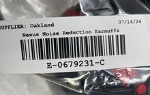 Load image into Gallery viewer, Nexus Black Red Noise Reduction Adjustable Headband Shooting Earmuffs