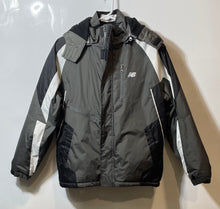 Load image into Gallery viewer, New Balance Mens Gray Long Sleeve Pockets Windbreaker Jacket Size 14-16