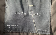 Load image into Gallery viewer, Zara Basic Womens Black Long Sleeve Collared Pockets Full-Zip Puffer Jacket Sz S