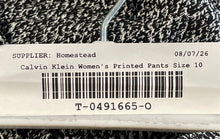 Load image into Gallery viewer, Calvin Klein Womens Black White Printed Flat Front Dress Pants Size 10