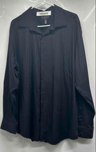 Load image into Gallery viewer, Alfani Mens Black Long Sleeve Athletic Fit Dress Shirt Size XL 17-17.5 34-35