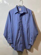 Load image into Gallery viewer, Brooks Brothers 346 Mens Blue Cotton Regular Fit Non-Iron Dress Shirt Sz 16 2/3