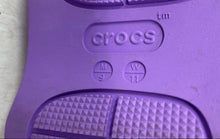 Load image into Gallery viewer, Crocs Unisex Mega Crush Purple Triple Strap Slip-On Platform Sandal Size M9 W11