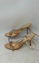 Load image into Gallery viewer, BCBGMaxazria Womens Beige Quilted Open Toe Stiletto Strappy Heels Size 8.5B
