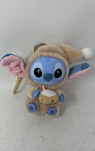 Load image into Gallery viewer, Disney Miniso Doll Stitch Eat Something Before Sleep Plush keychain With Hat