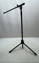 Load image into Gallery viewer, Hercules MS432B Black Adjustable Legs Quick Turn 2-In-1 Microphone Boom Stand