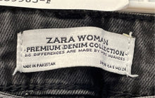 Load image into Gallery viewer, Zara Womens Black Dark Wash Stretch Denim Skinny Leg Jeans Size 6