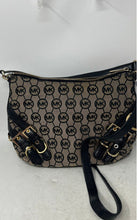 Load image into Gallery viewer, Michael Kors Womens Unique Sturdy Black Gray Signature Print Shoulder Bag