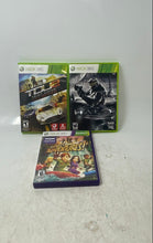 Load image into Gallery viewer, Lot Of 3 Pcs Mixed Action Adventure Racing Video Games For Microsoft Xbox 360