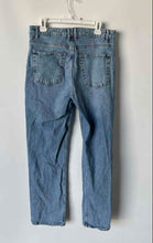 Load image into Gallery viewer, Zara Mens Blue Denim 5-Pockets Medium Wash Mid-Rise Straight Jeans Pants Size 12