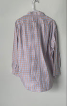 Load image into Gallery viewer, Neiman Marcus Mens Multicolor Plaid Long Sleeve Trim Fit Dress Shirt Size 17.5
